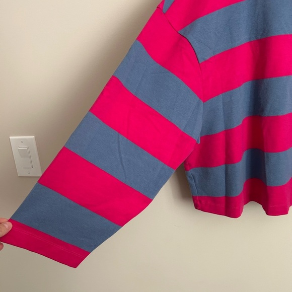 Dolan Striped Long Sleeve Top Size 3X Pink and Blue - Picture 3 of 8